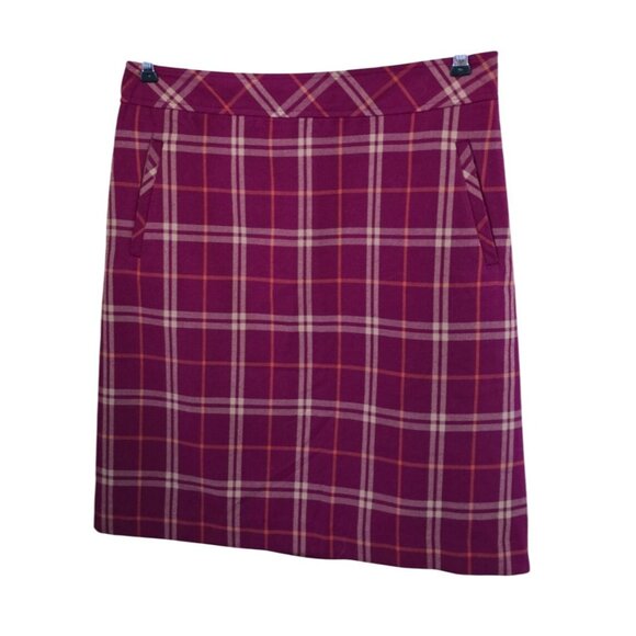 Laura Scott Plaid Skirt M/M Red & Orange Academia teacher whimsygoth - Picture 1 of 6